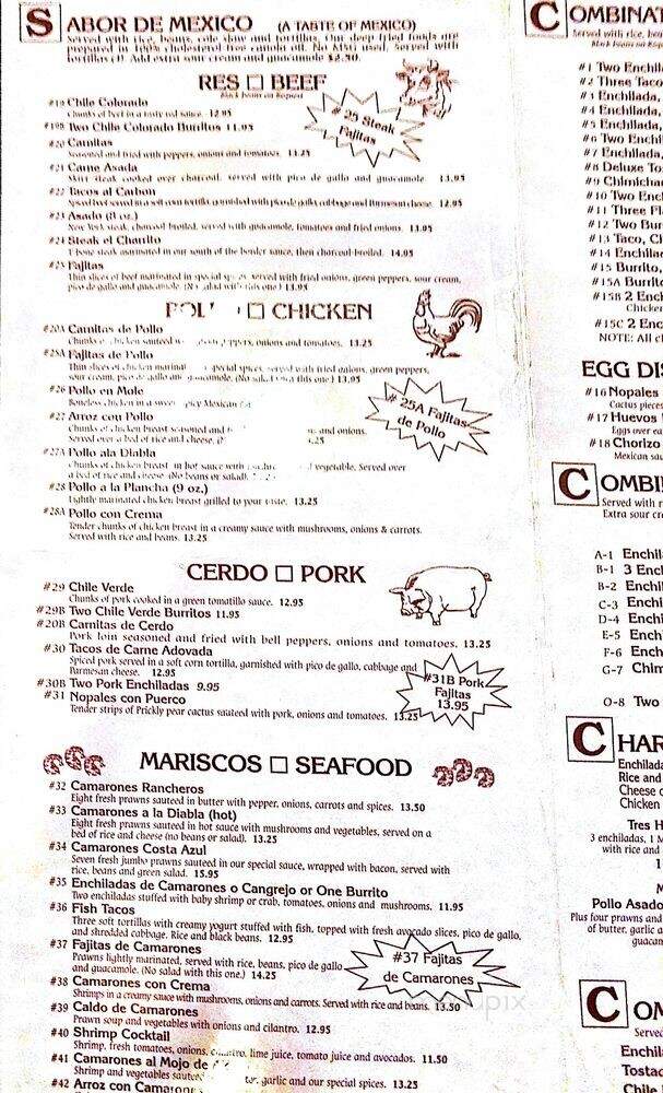 El Charrito - Molalla, OR menu_pic