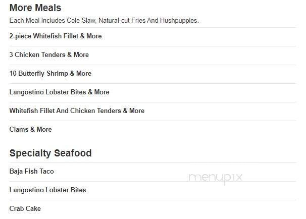 Long John Silver's - Laurens, SC menu_pic
