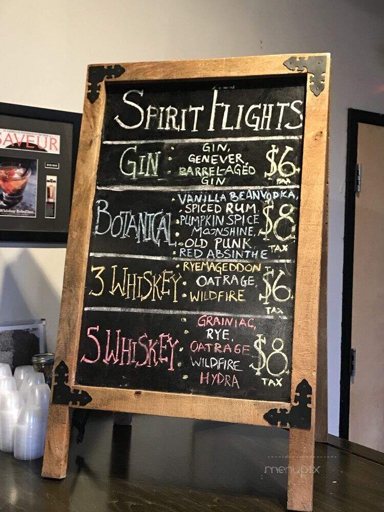Corsair Artisan Distillery Taproom - Nashville, TN menu_pic