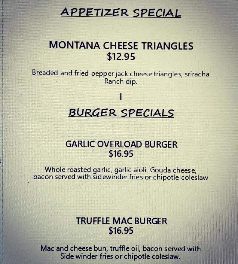 Hop's Downtown Grill - Kalispell, Mt menu_pic