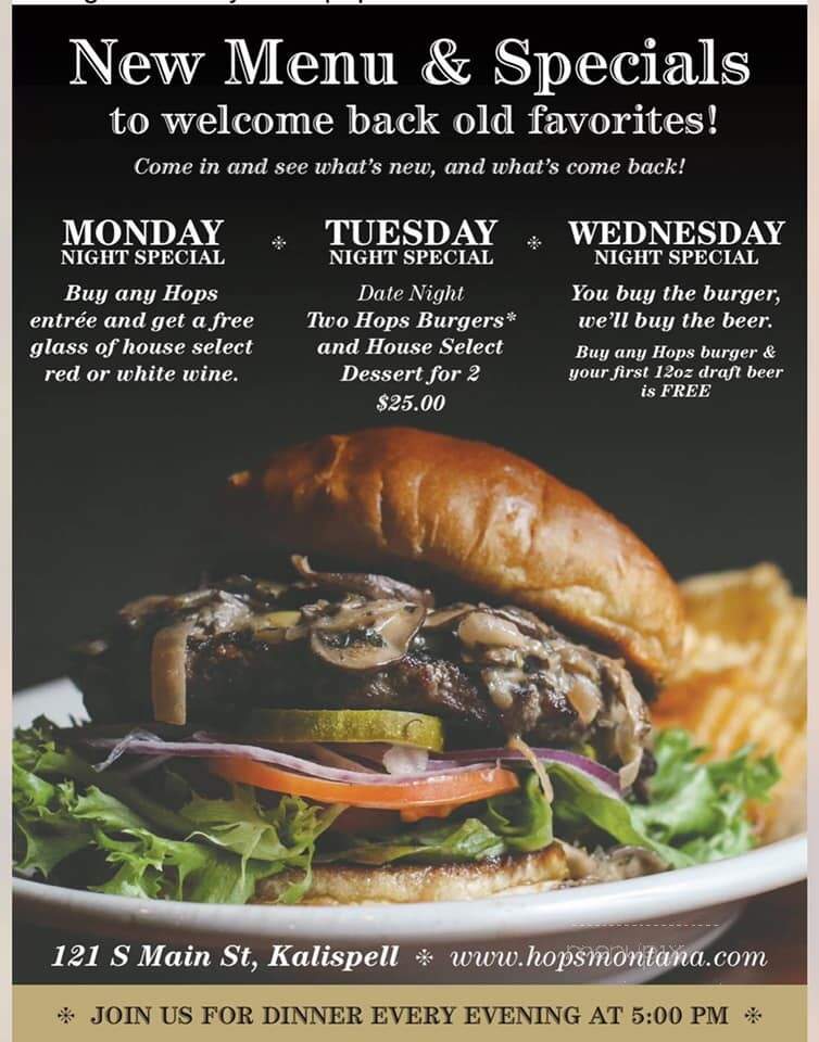 Hop's Downtown Grill - Kalispell, Mt menu_pic