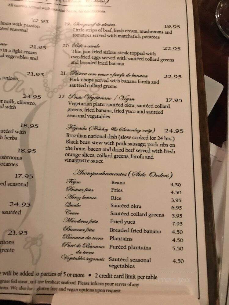 Samba Montclair - Montclair, NJ menu_pic