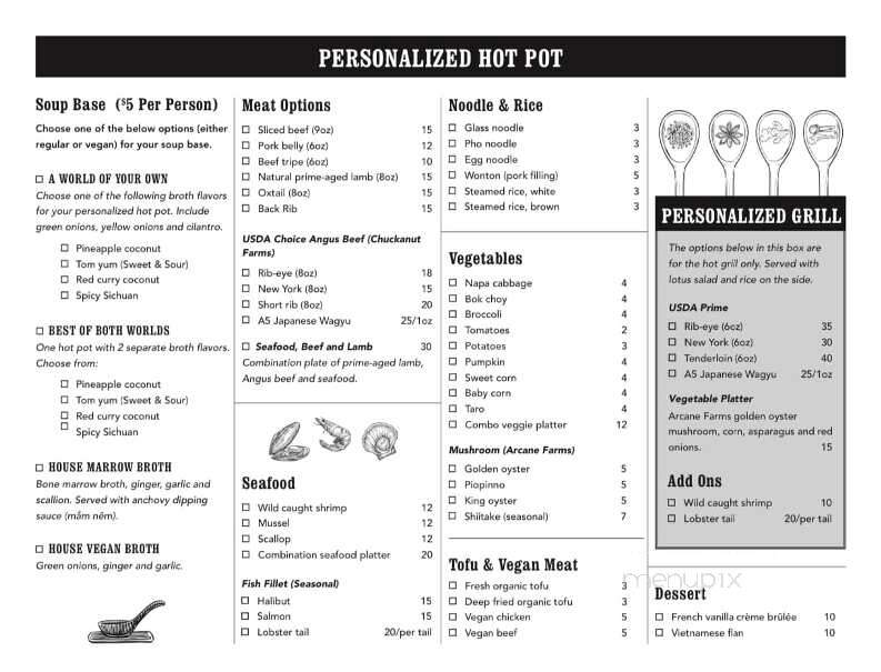 Soy House - Bellingham, WA menu_pic