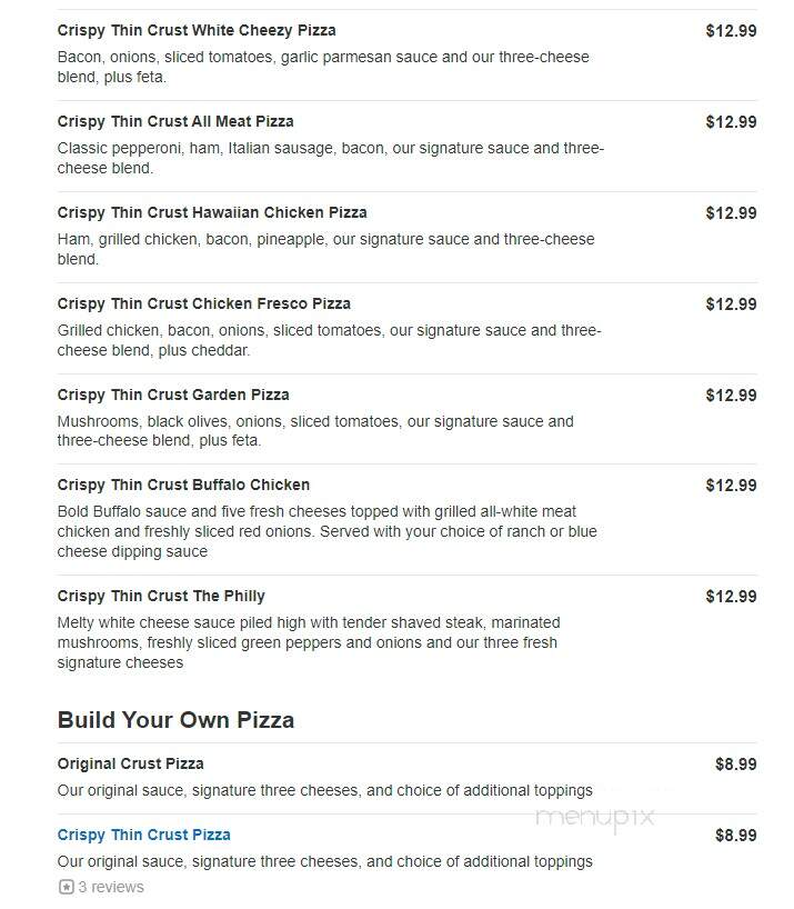 Marco's Pizza - Bedford, IN menu_pic