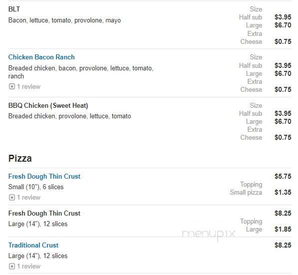 Porky's Pizzeria - Erie, PA menu_pic