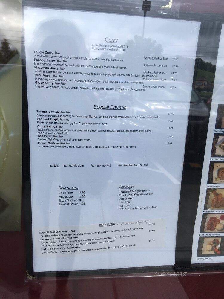 Thai Palace - Sevierville, TN menu_pic