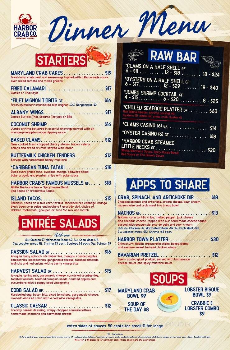 Harbor Crab Co - Patchogue, NY menu_pic