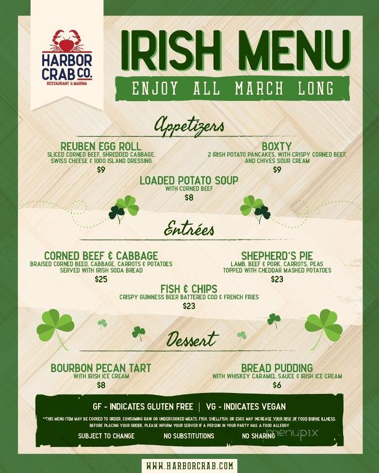 Harbor Crab Co - Patchogue, NY menu_pic