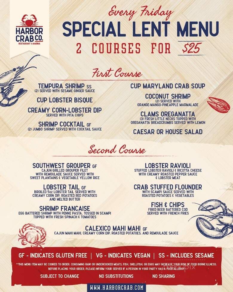 Harbor Crab Co - Patchogue, NY menu_pic