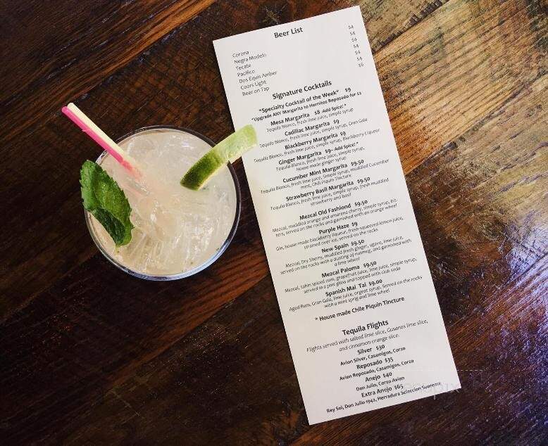 Nuestra Mesa - Camas, WA menu_pic