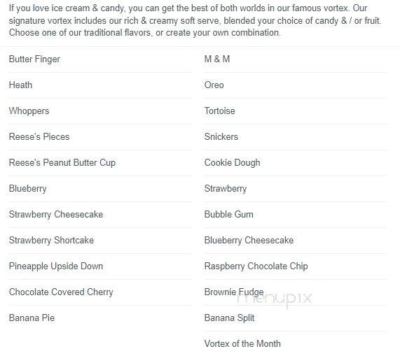 Chiller's Ice Cream - Sellersburg, IN menu_pic