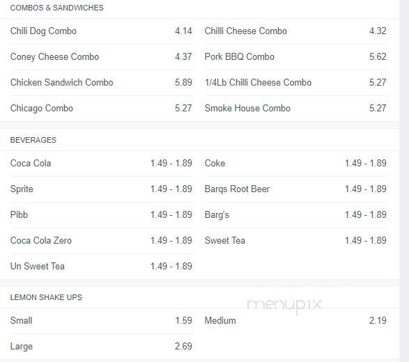 Chiller's Ice Cream - Sellersburg, IN menu_pic
