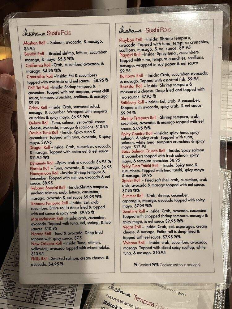 Ikebana Teriyaki & Sushi - Salisbury, MD menu_pic