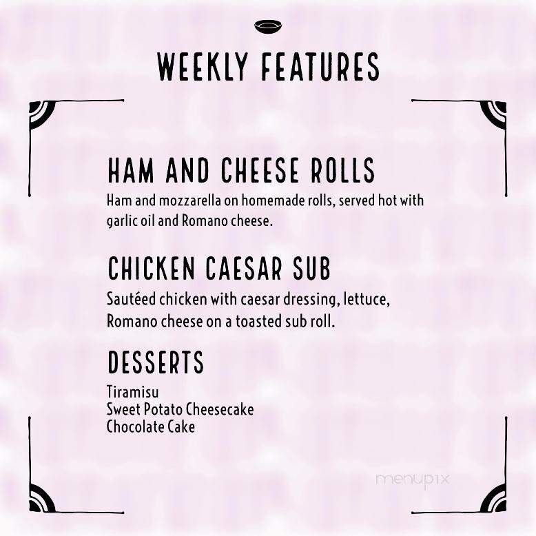 DellaVentura's Restaurant and Pizzeria - Greer, SC menu_pic