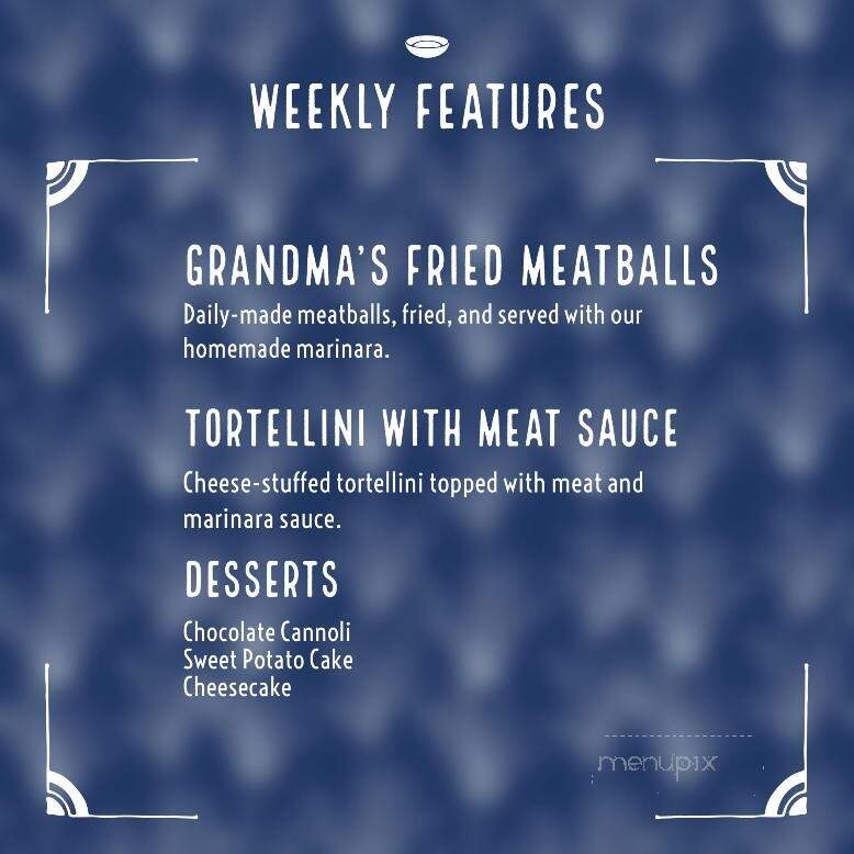 DellaVentura's Restaurant and Pizzeria - Greer, SC menu_pic