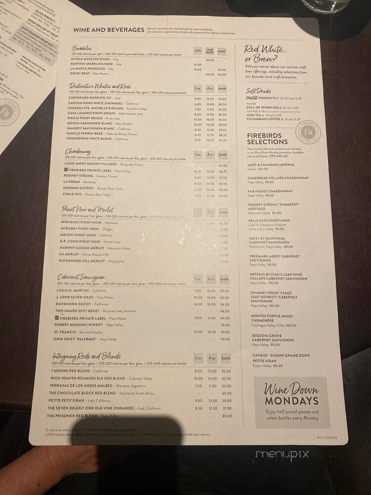 Firebirds Wood Fired Grill - Chandler, AZ menu_pic