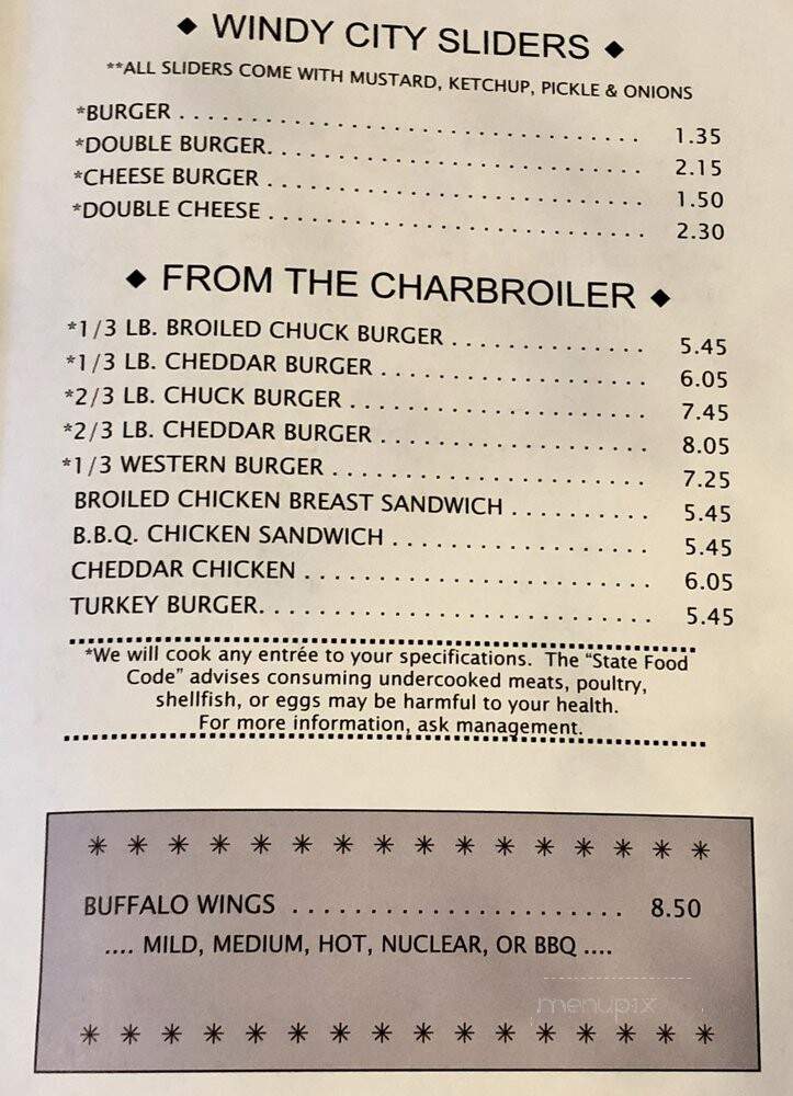 Chicago Hamburger Co - Phoenix, AZ menu_pic