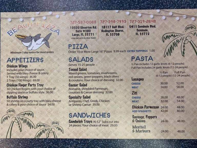Beach Pizza Plus - Redington Shores, FL