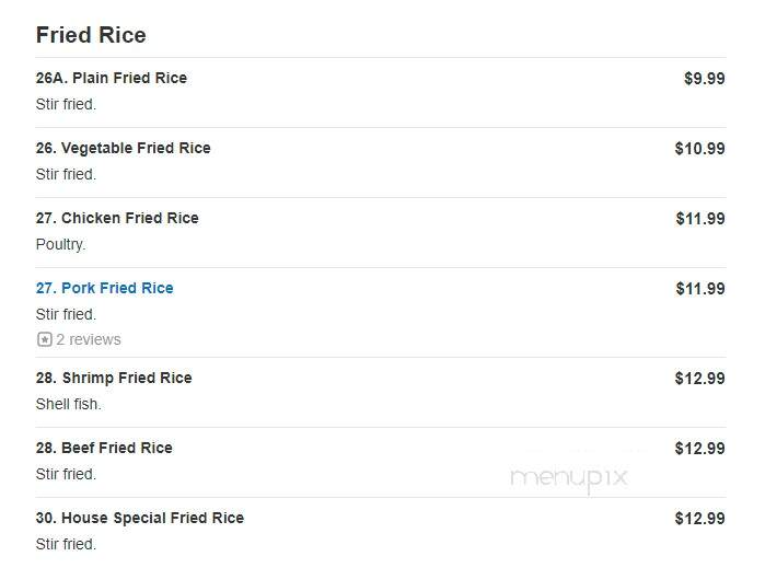 China Jade Chinese Restaurants - Venice, FL menu_pic