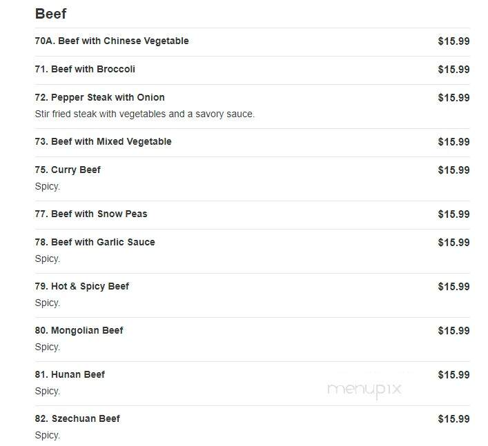 China Jade Chinese Restaurants - Venice, FL menu_pic