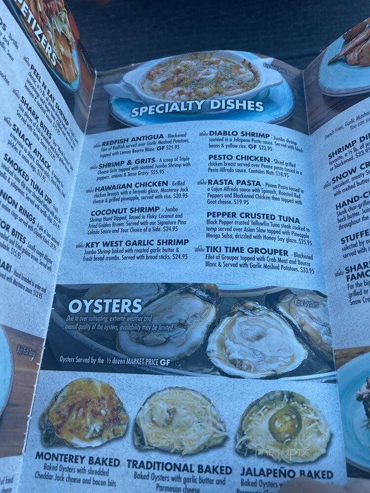 Sharky's Seafood Restaurant - Panama City, FL menu_pic
