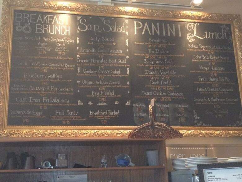 Vendome Cafe - Calgary, AB menu_pic