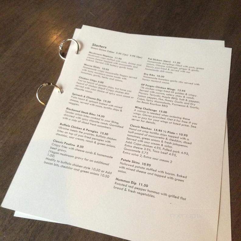 Fargos On Capilano - Edmonton, AB menu_pic