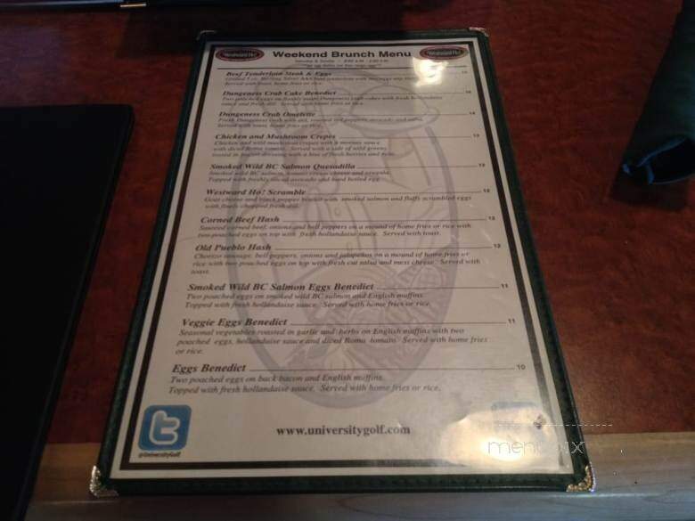 Westward Ho! Bar & Grill - Vancouver, BC menu_pic