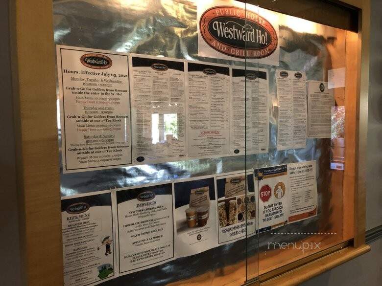 Westward Ho! Bar & Grill - Vancouver, BC menu_pic