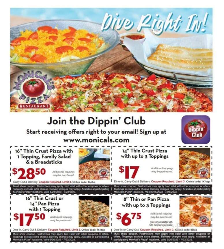 Monical's Pizza - Gilman, IL menu_pic