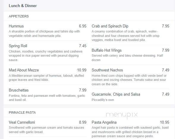 Piccadilly Cafeteria - Wichita, KS menu_pic