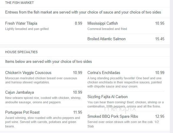 Piccadilly Cafeteria - Wichita, KS menu_pic