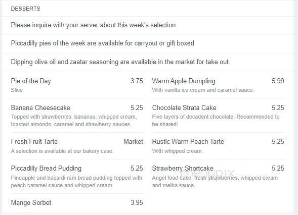 Piccadilly Cafeteria - Wichita, KS menu_pic