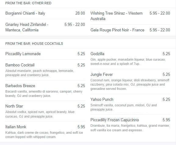 Piccadilly Cafeteria - Wichita, KS menu_pic