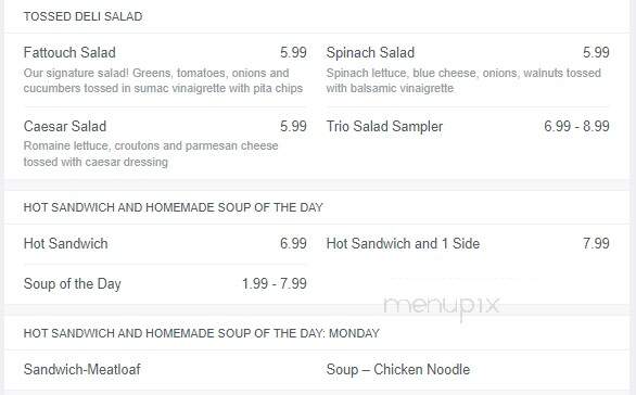 Piccadilly Cafeteria - Wichita, KS menu_pic