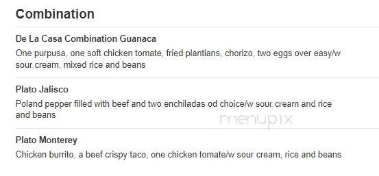 El Paisano - Gaithersburg, MD menu_pic