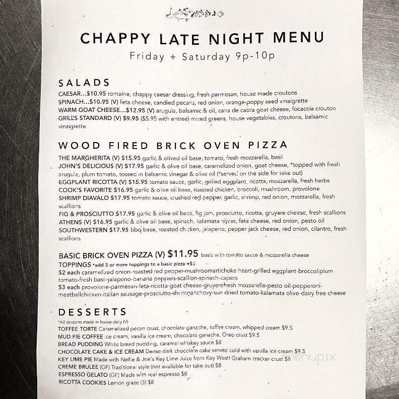 Chapoquoit Grill - Falmouth, MA menu_pic