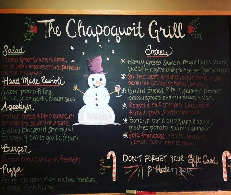 Chapoquoit Grill - Falmouth, MA menu_pic