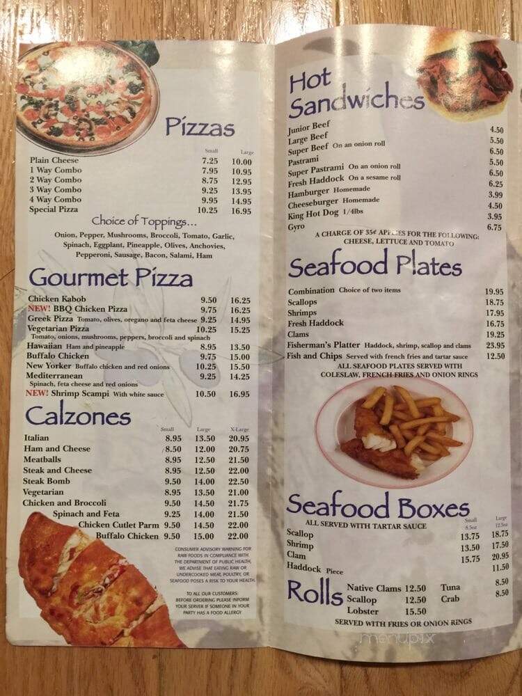 Niko's Place Roastbeef - Salisbury, MA menu_pic