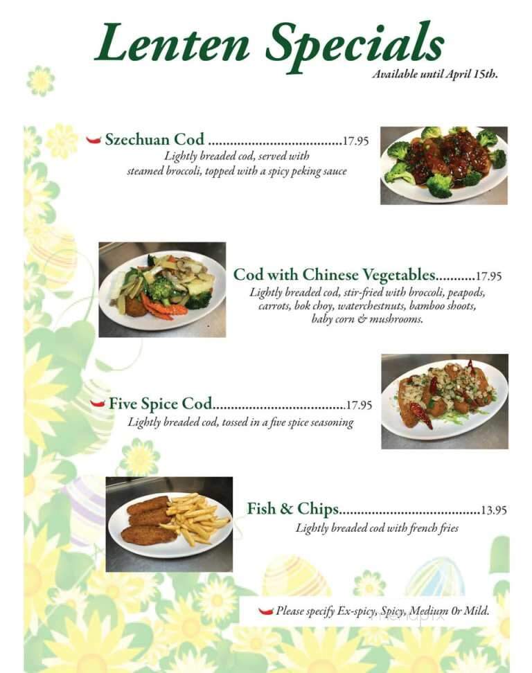 Fong's Restaurant & Bar - Prior Lake, MN menu_pic