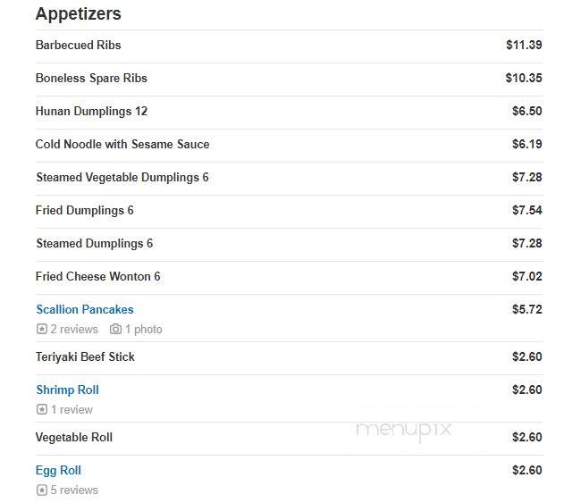 Chen's 22 - Springfield, NJ menu_pic