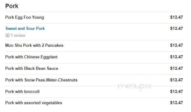 Chen's 22 - Springfield, NJ menu_pic