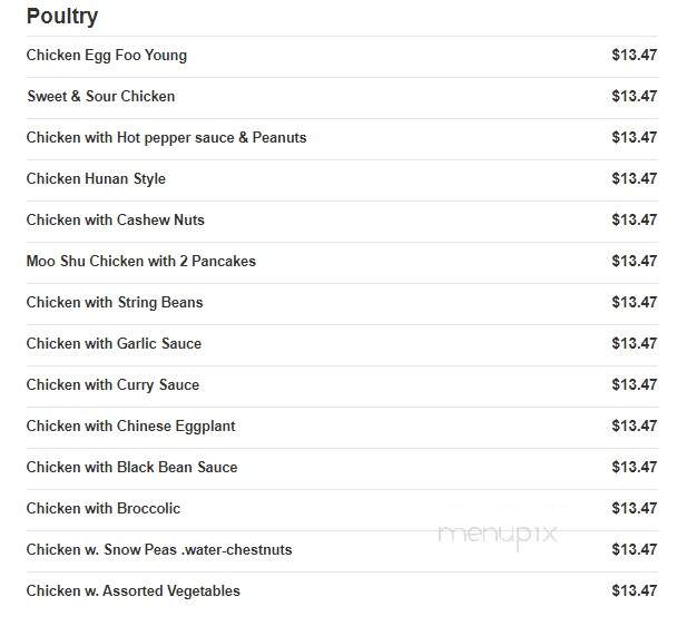 Chen's 22 - Springfield, NJ menu_pic