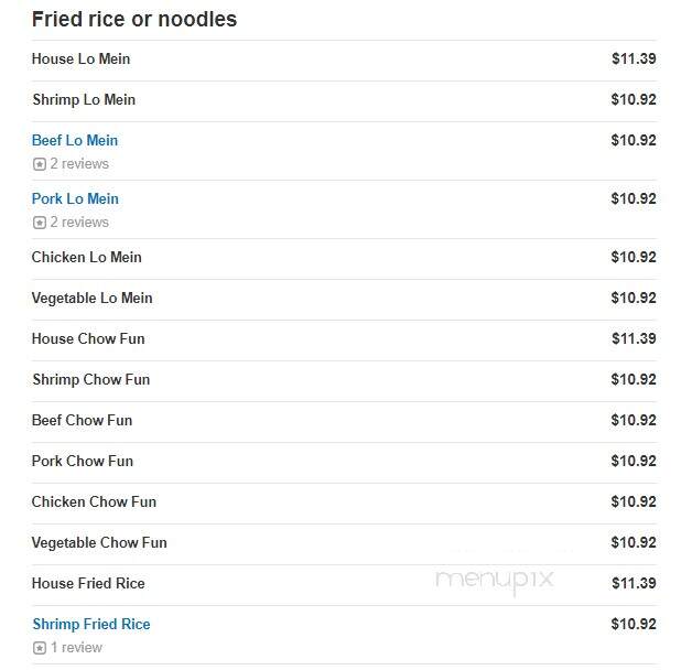 Chen's 22 - Springfield, NJ menu_pic
