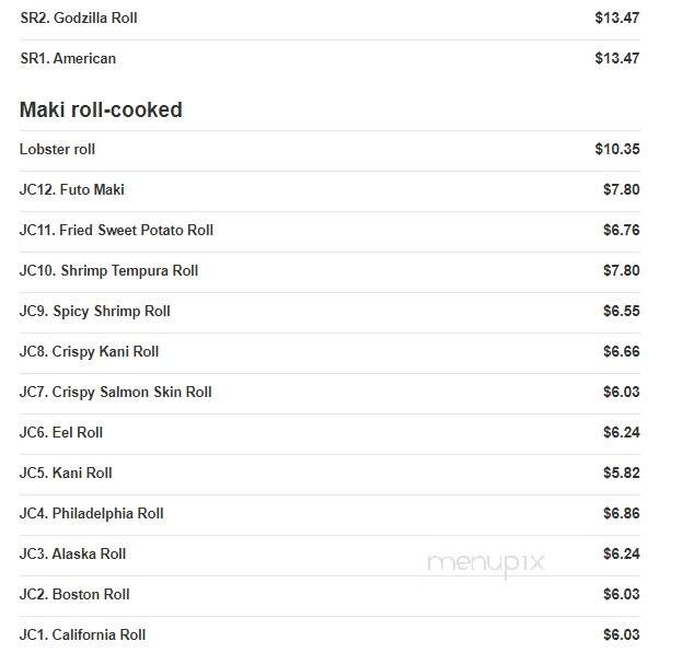 Chen's 22 - Springfield, NJ menu_pic