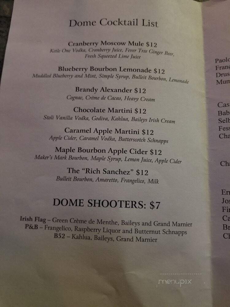 Manor - West Orange, NJ menu_pic