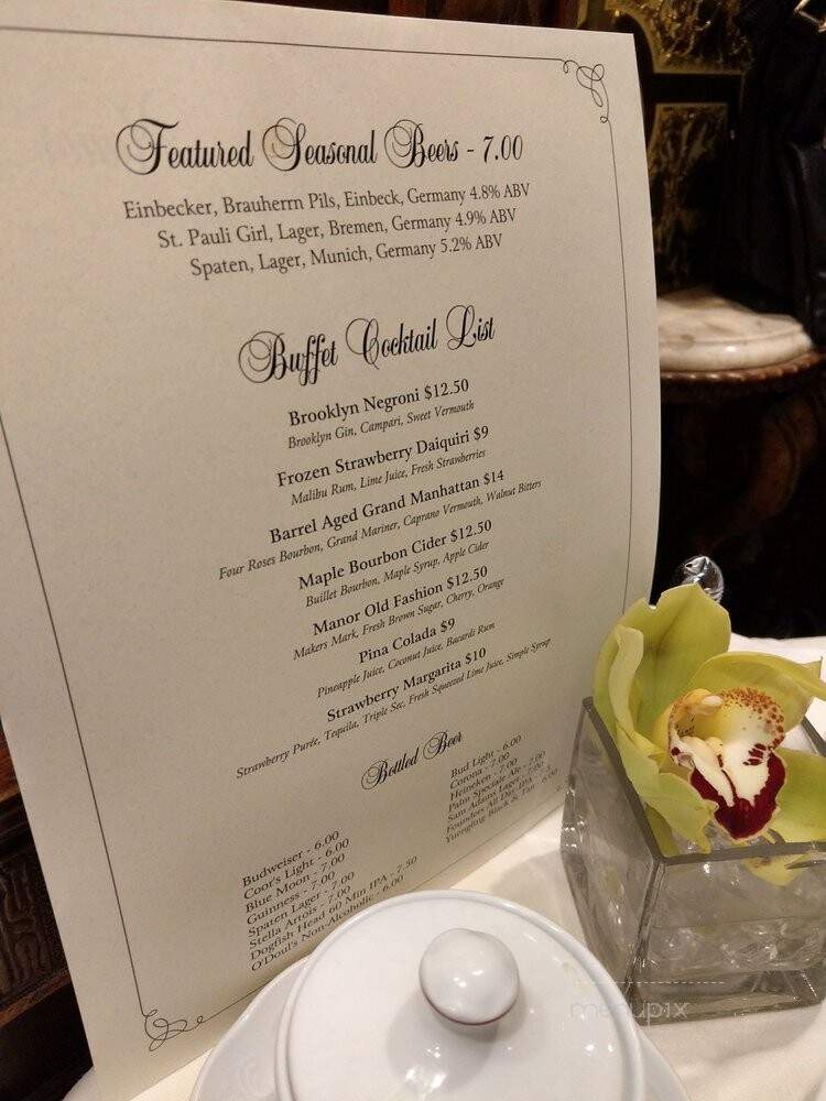 Manor - West Orange, NJ menu_pic
