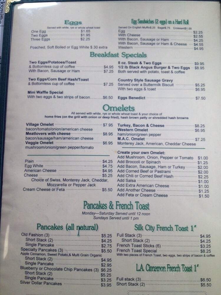 Historic Village Diner - Red Hook, NY menu_pic
