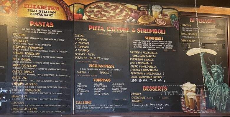 Elizabeth Pizza - Eden, NC menu_pic