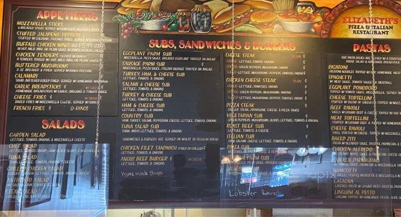 Elizabeth Pizza - Eden, NC menu_pic